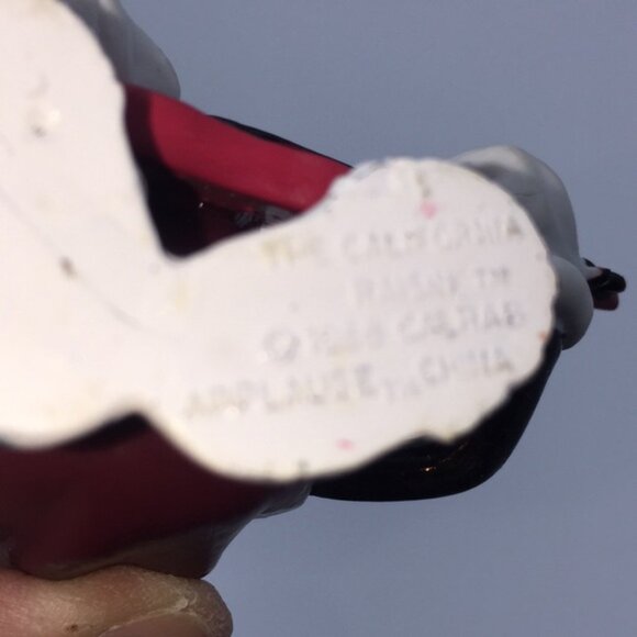 Vintage California Raisin Applause Miniature Vinyl Figure Guitar 1988 - Picture 6 of 11